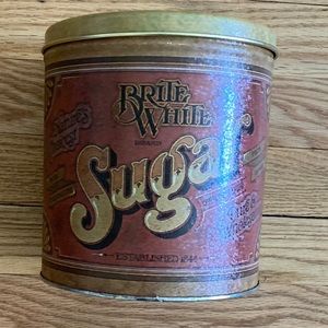 BALLONOFF Antique Retro Tin for Sugar, Vintage Collection